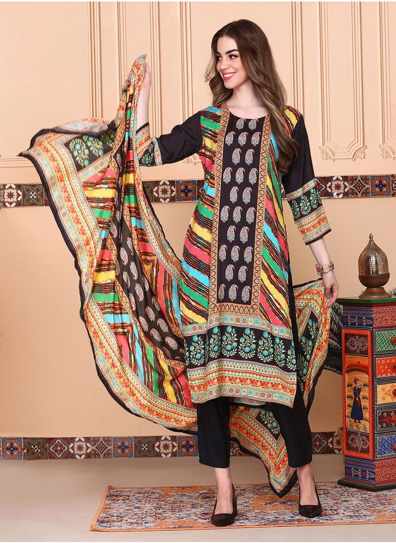 Women Multi Kurta set with Dupatta