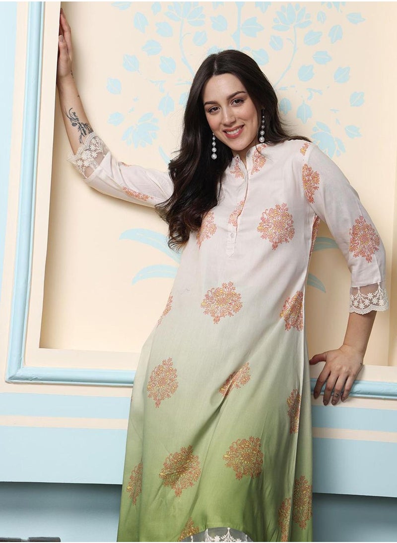 Women Off White Kurta Sets