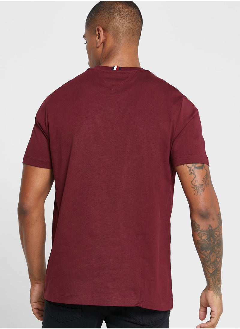 Monogram Regular Fit Crew Neck T-Shirt