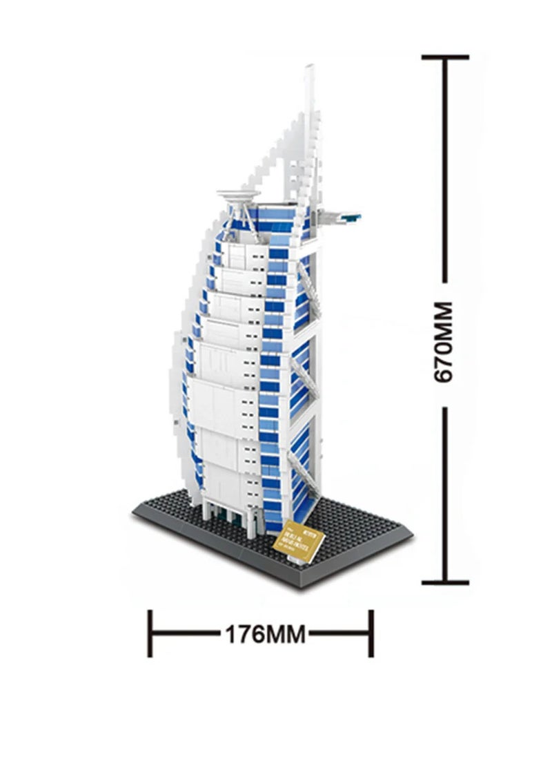 The Burj Al Arab Hotel of Dubai Building Bricks Sets