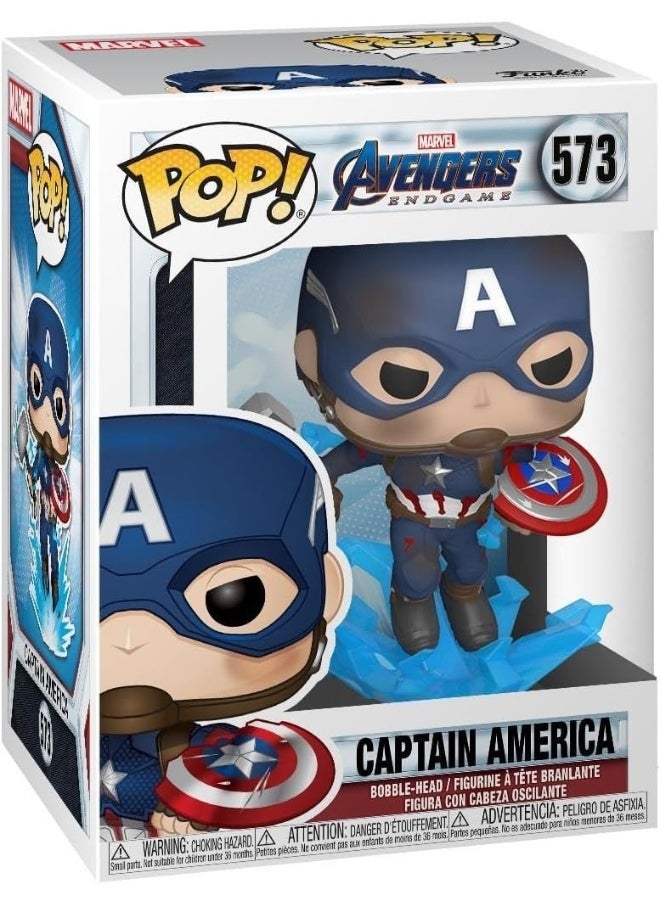 Funko Pop! Marvel: Avengers Endgame - Captain America With Broken Shield & Mjolnir - Collectable Vinyl Figure