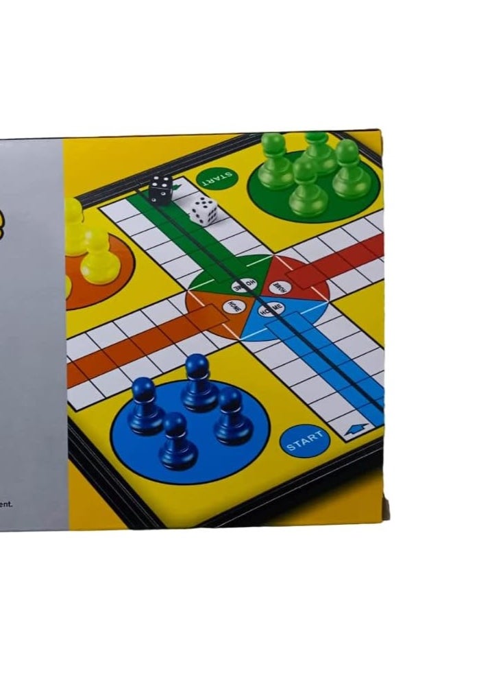 Magnetic Ludo Board Game - Fun and Classic Game for the Whole Family - Suitable for 2-4 Players - Durable and Portable Design