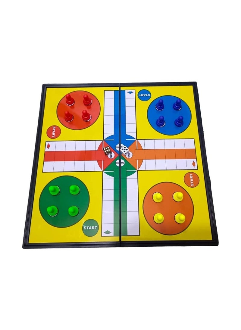 Magnetic Ludo Board Game - Fun and Classic Game for the Whole Family - Suitable for 2-4 Players - Durable and Portable Design