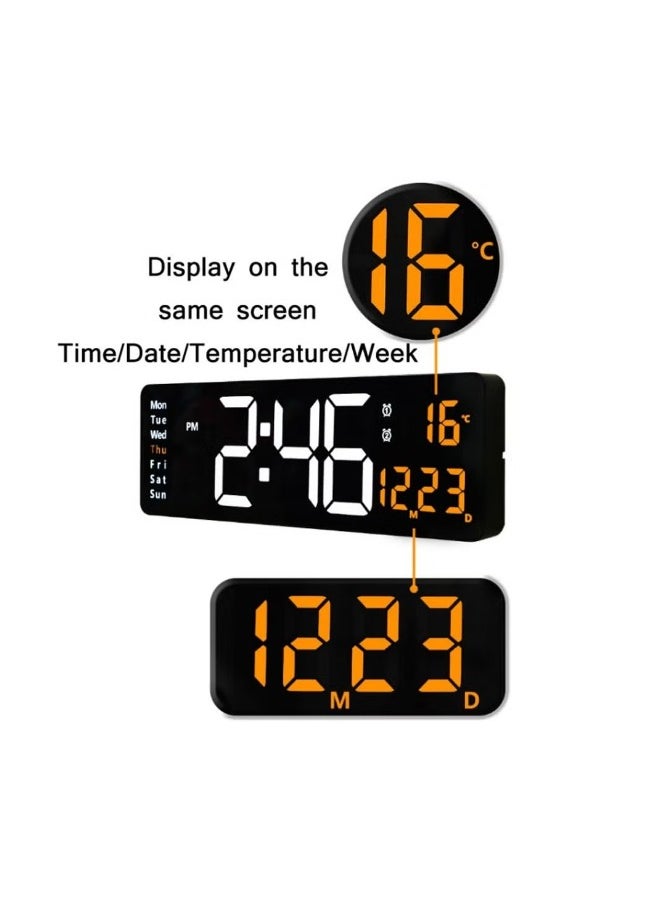 6626 Electronic Clock Living Room Wall-Mounted Large Screen Display LED Digital Clock