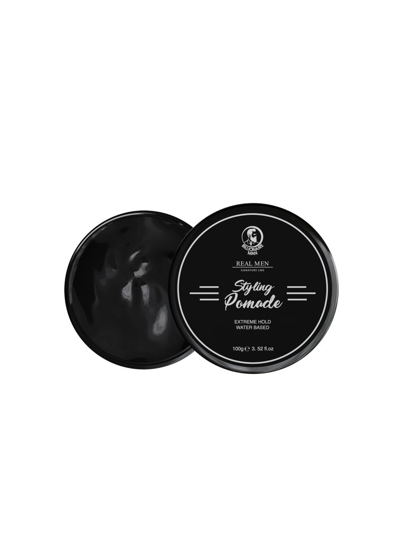 Billionaire Man Styling Pomade | Extreme Hold and Water Based 100g