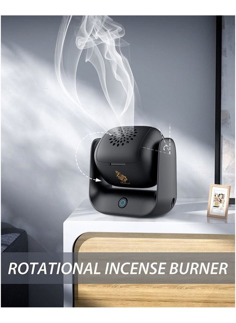 Modern Rotatable Incense Burner, 1500 mAh Battery Capacity, Type-C Charging Port, 700 °C Heating Temperature, 2 Minutes Single Burning, 90° Rotation, LED Indicator