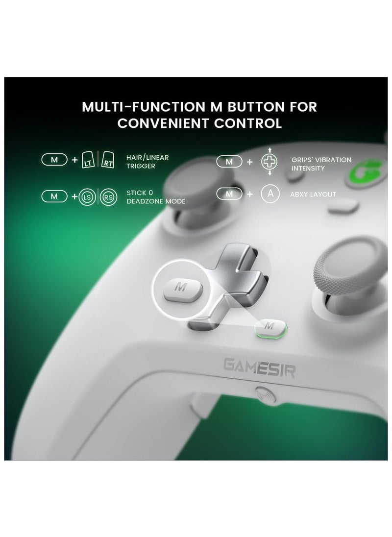 GameSir T4 Cyclone Wireless Controller for Switch/Lite/OLED, Switch Remote Gamepad with Hall Effect Sensing Joystick, Compatible with Steam Deck, Android, iOS, Windows