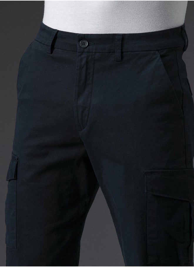 Men Navy Trousers