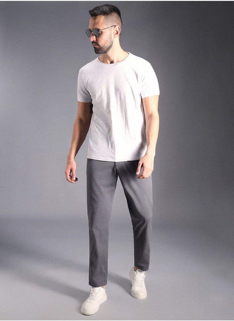 Men Charcoal Trousers