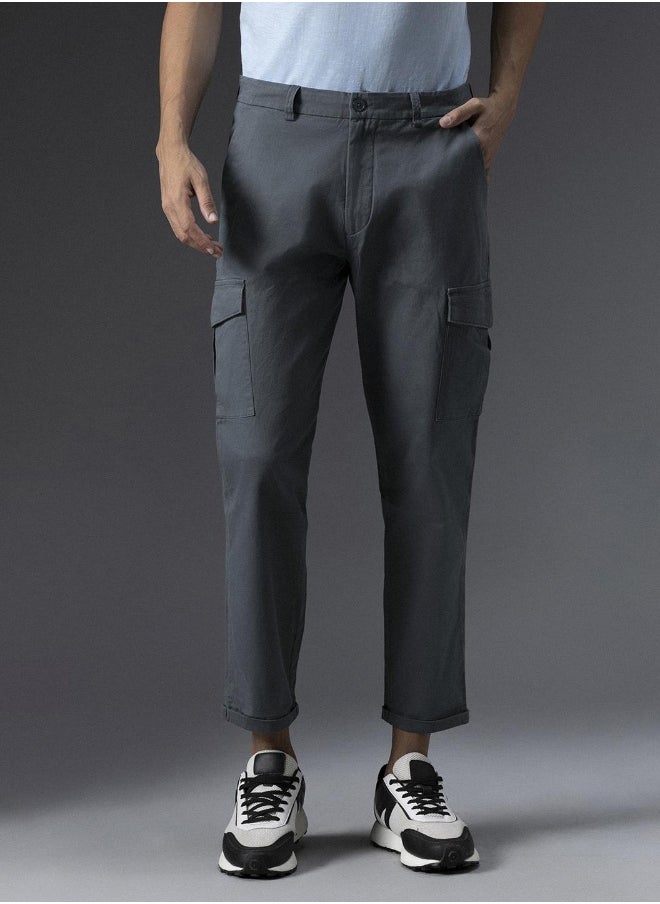 Men Charcoal Trousers