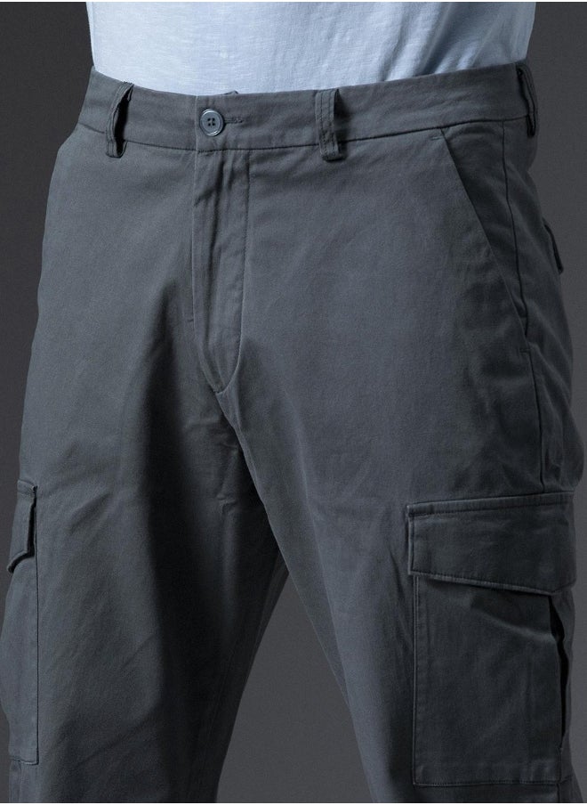 Men Charcoal Trousers