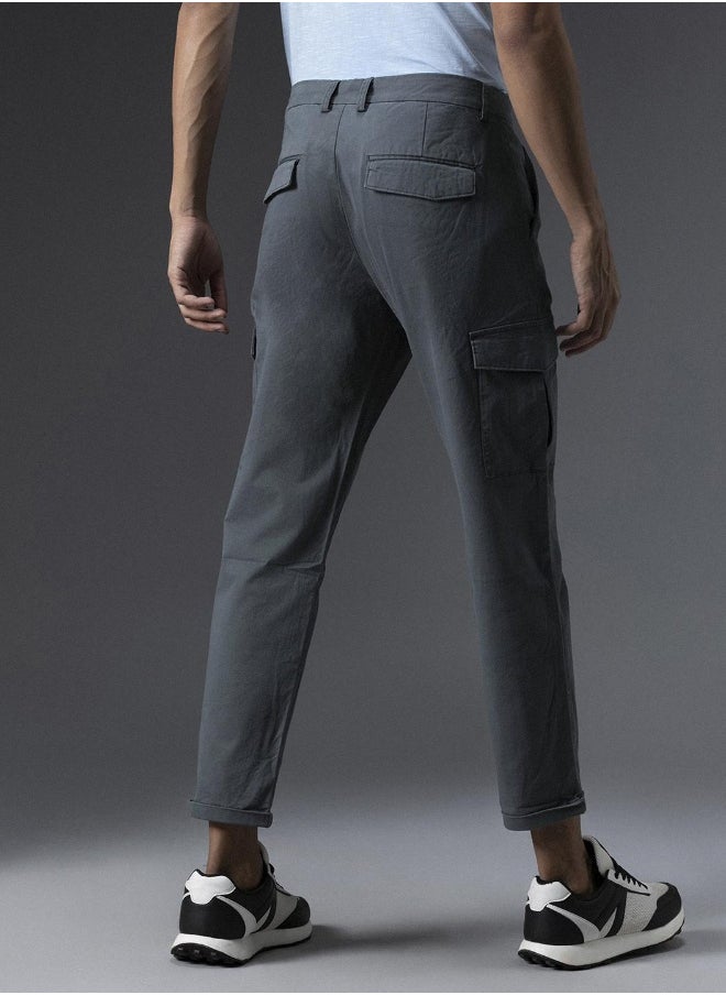 Men Charcoal Trousers