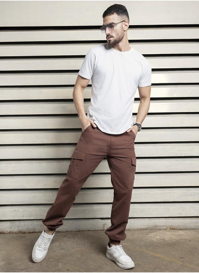 Men Brown Trousers