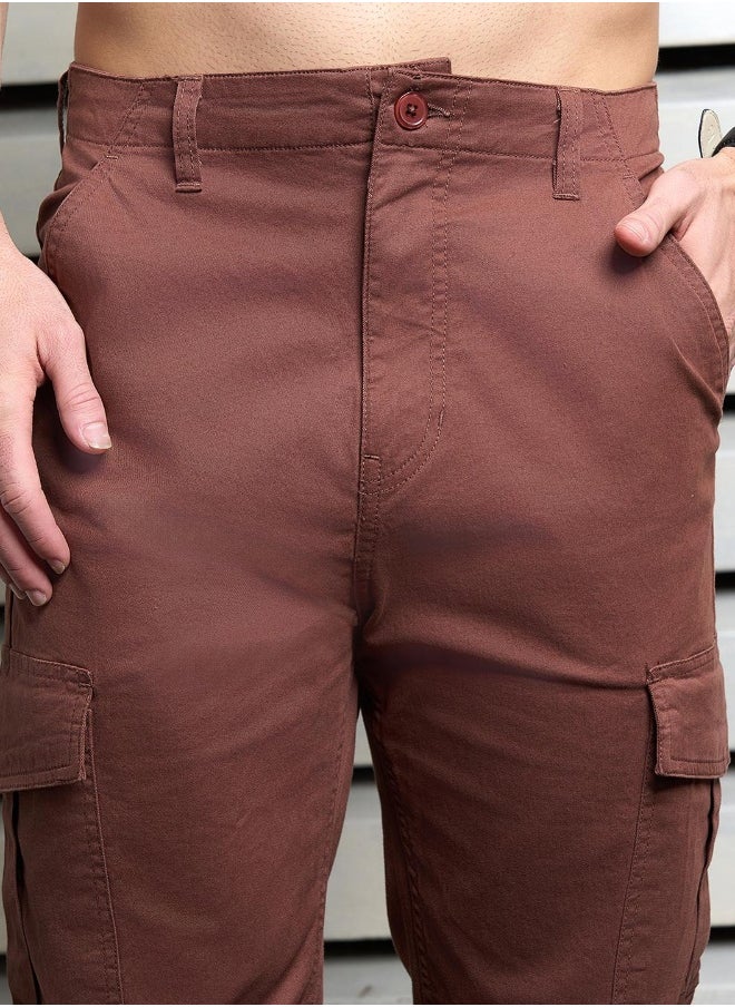 Men Brown Trousers