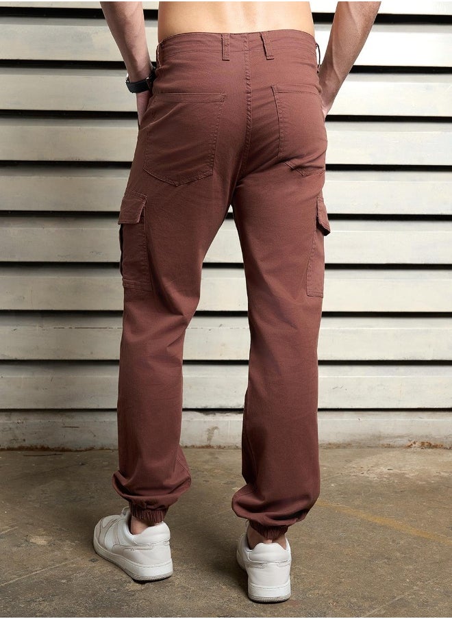 Men Brown Trousers