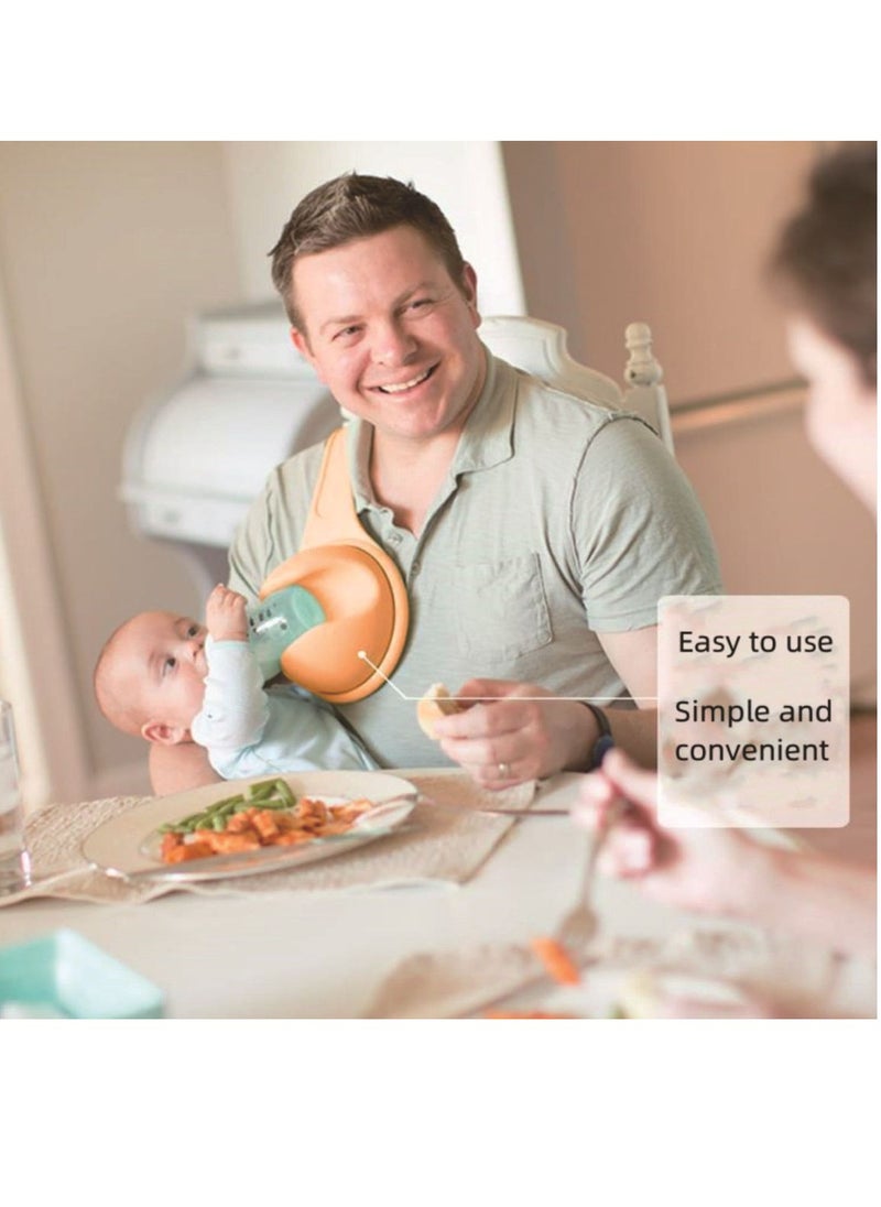 Adjustable Hands-Free Baby Bottle Holder with Secure Clamp, Universal Fit, Easy Angle Rotation, Detachable & Portable Design - Perfect for Multitasking Parents