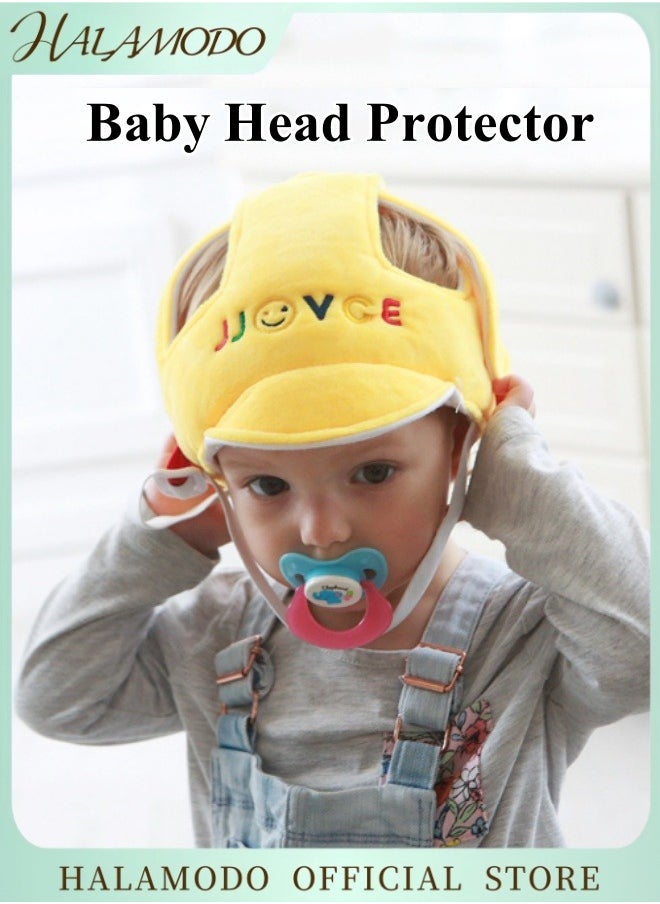 Baby Head Protector Baby Infant Toddler Helmet for Crawling Walking Running No Bumps and Soft Cushion Adjustable Protective Cap Infant Baby Safety Headguard Toddler Helmets for 6-12 Months 1-2 Years Old