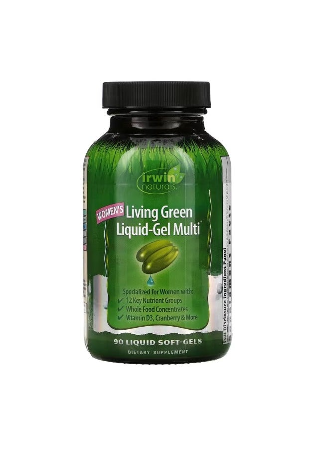 Womens Living Green LiquidGel Multi 90 Liquid SoftGels