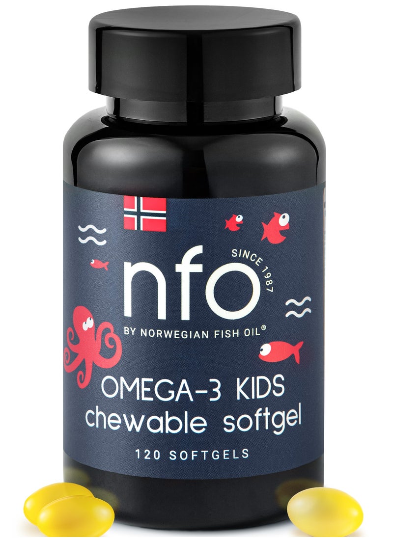 NFO Omega-3 KIDS [120 Capsules] Chewable softgels