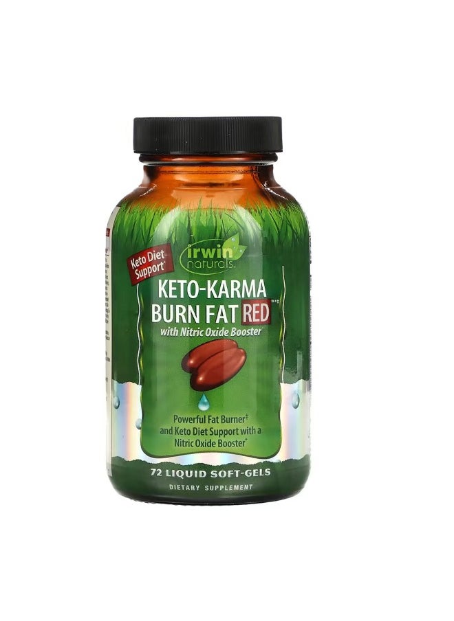 KetoKarma Burn Fat Red 72 Liquid SoftGels