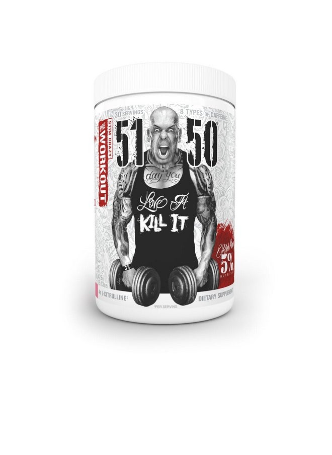 5% Nutrition Rich Piana 5150 High Stim Pre-Workout Powder | Extreme Energy, Focus, Pumps & Endurance | 400 mg Caffeine, Citrulline, Beta Alanine, N-Acetyl L-Tyrosine | 30 Srvgs (Pink Lemonade)