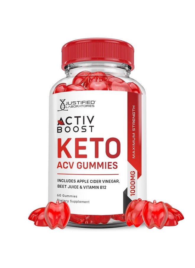 Activboost Keto ACV Gummies Advanced Formula 1000MG Active Boost Keto Gummies Apple Cider Vinegar Activ Boost Formulated with Pomegranate Beet Juice Powder B12 Vegan Non GMO 60 Gummys