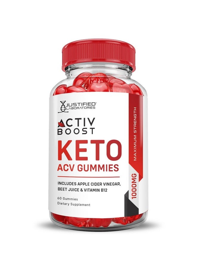 Activboost Keto ACV Gummies Advanced Formula 1000MG Active Boost Keto Gummies Apple Cider Vinegar Activ Boost Formulated with Pomegranate Beet Juice Powder B12 Vegan Non GMO 60 Gummys