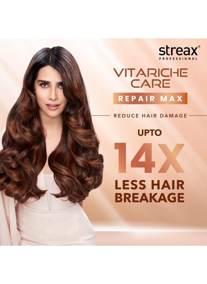 Vitariche Care Repair Max Shampoo For Women | Hair Shampoo With Biovit-A-Ox Complex, Hydrolysed Flax Protein & Ceramide| Mild Shampoo For Dry, Damaged Hair, 300Ml