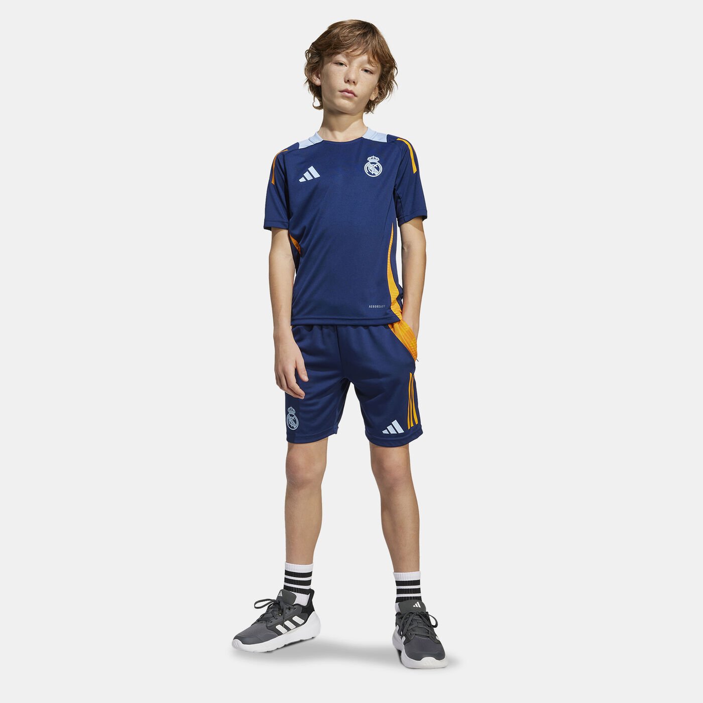 Kids' Real Madrid Tiro 24 Competition Football Training Top