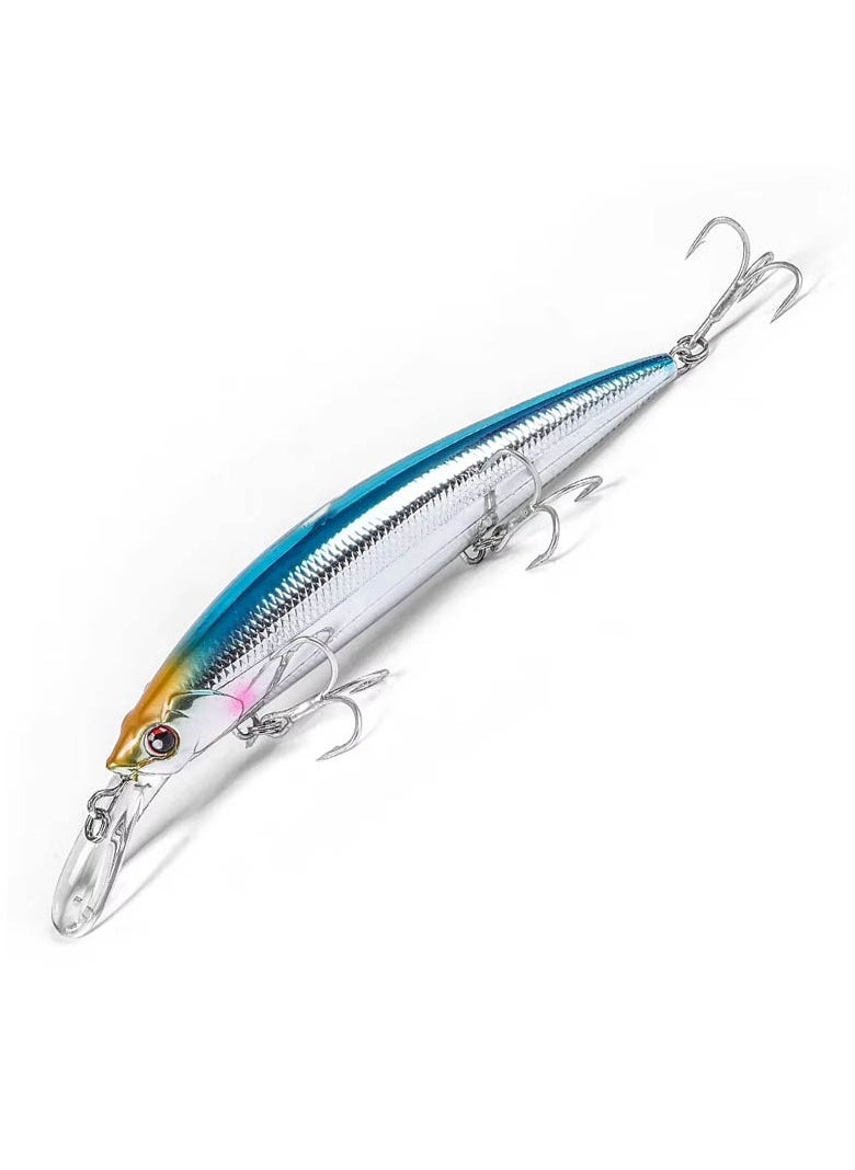 Salt Water Swim Bait Wobbler Hard Fishing Lure Hunter Sinking Minnow 3D 110mm Paper Carton Unisex Above Water Fish