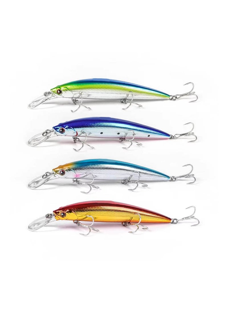 Salt Water Swim Bait Wobbler Hard Fishing Lure Hunter Sinking Minnow 3D 110mm Paper Carton Unisex Above Water Fish