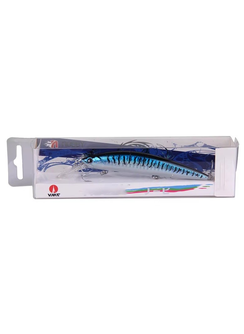 Salt Water Swim Bait Wobbler Hard Fishing Lure Hunter Sinking Minnow 3D 110mm Paper Carton Unisex Above Water Fish