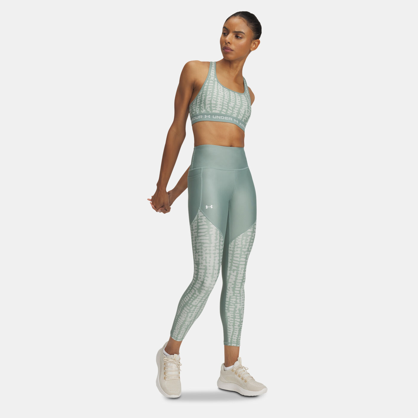 Women's UA Tech Printed Panel Ankle Leggings