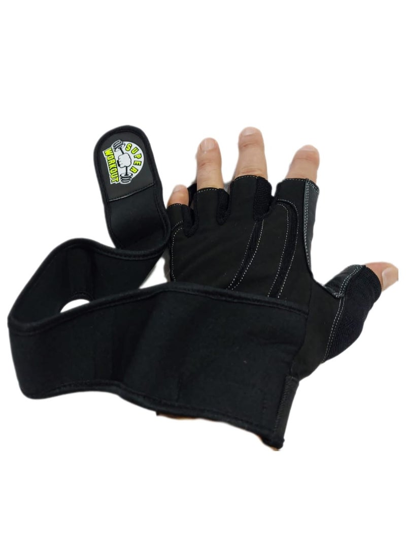 Gloves for all types of training made off pure leather with wrist support