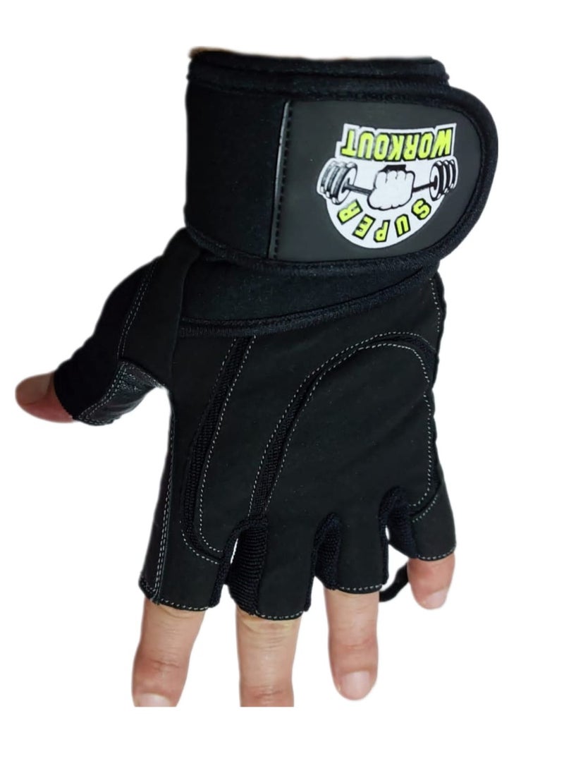 Gloves for all types of training made off pure leather with wrist support