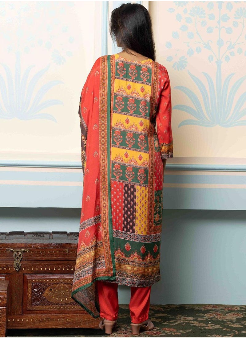 Women Multi Kurta set with Dupatta