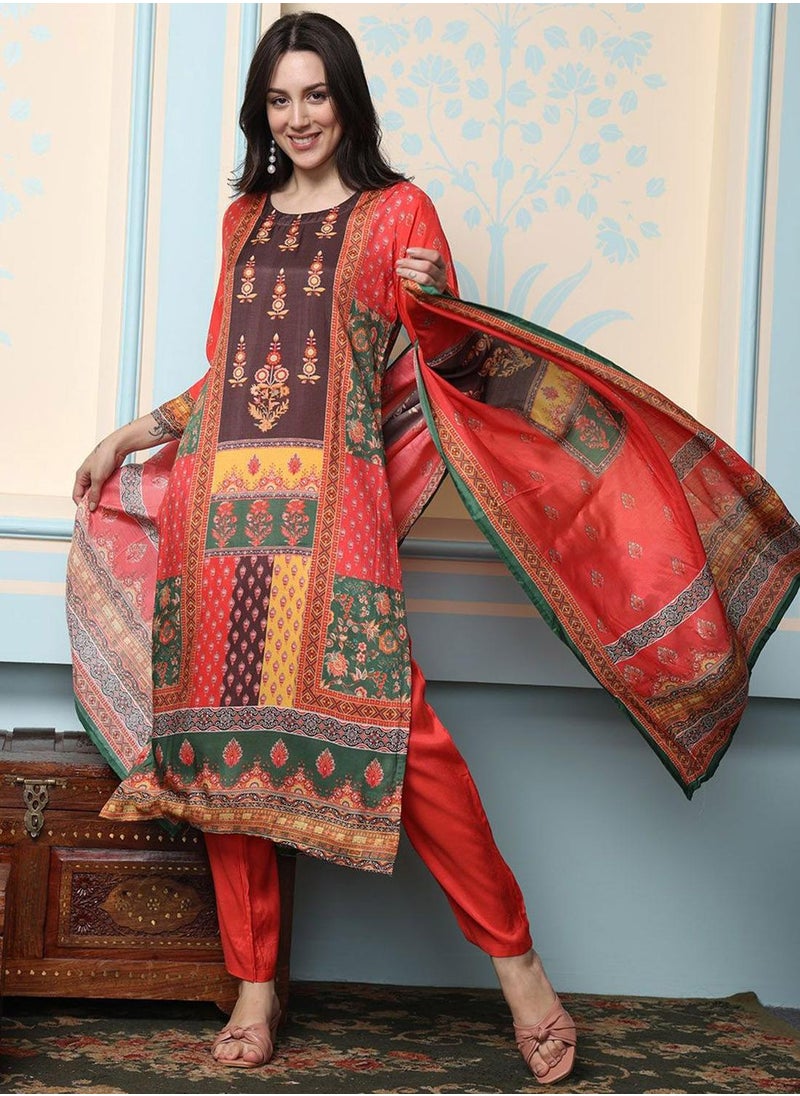 Women Multi Kurta set with Dupatta