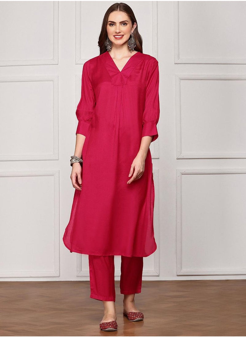 Women Viscose Shantoon 2 pcs (Kurta with Bottom)