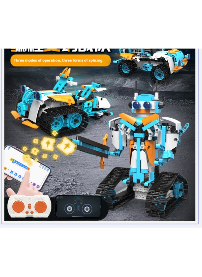 Children's Smart Maker Programming Mecha Future Warrior Block Building Toy for Boys Plastic Toy