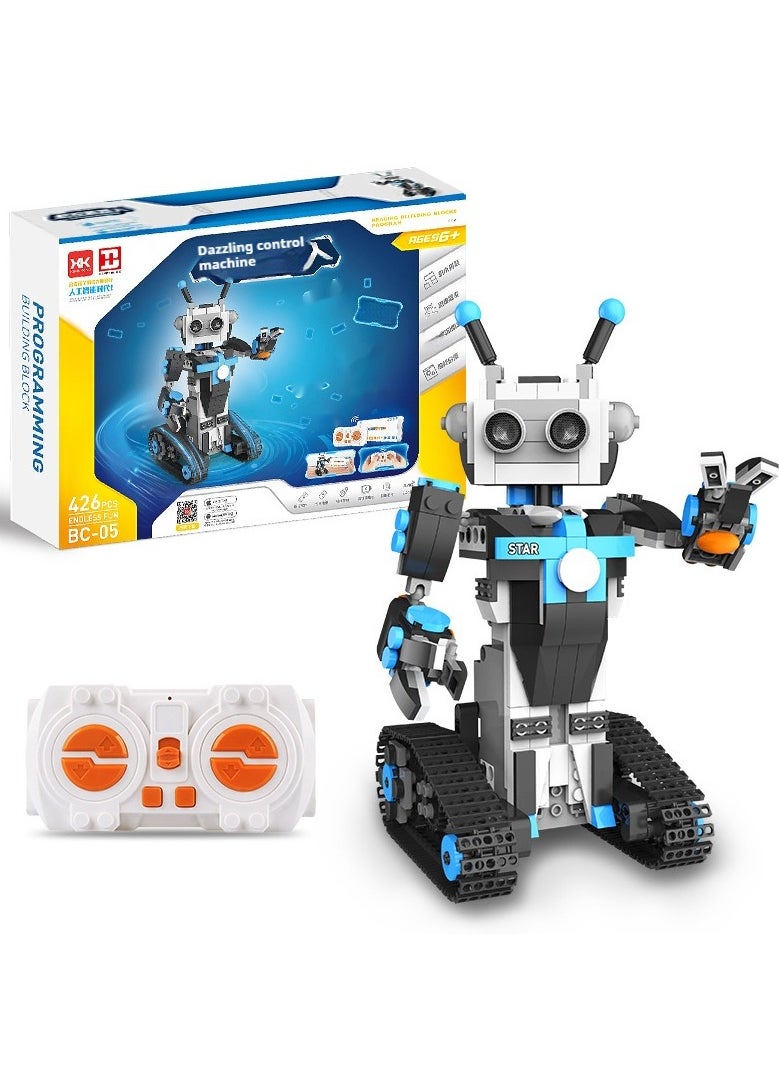 Children's Smart Maker Programming Mecha Future Warrior Block Building Toy for Boys Plastic Toy