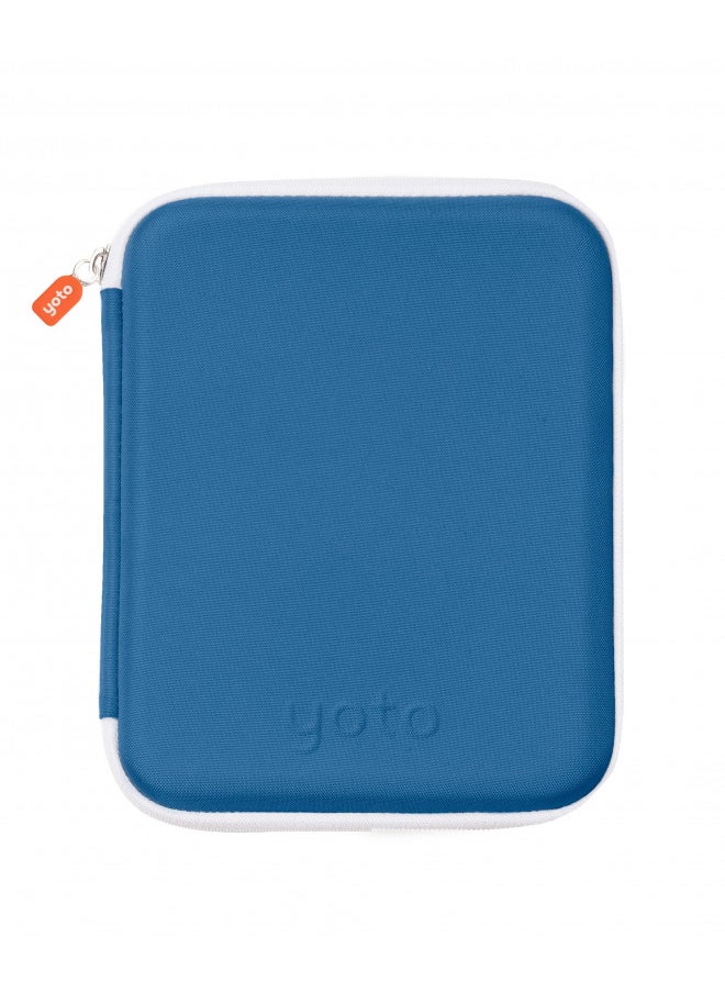 Yoto Card Case in Blue Bird Kids Yoto Accessory, Soft Portable Folder with Zipper & 64 Pockets for Yoto Player & Mini Audiobook Cards, Card Binder Holder with Sleeves for Travel