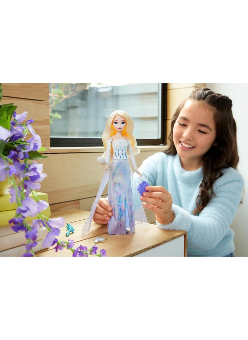 Disney Frozen Elsa Fashion Doll Set, Spin & Reveal with 11 Surprises