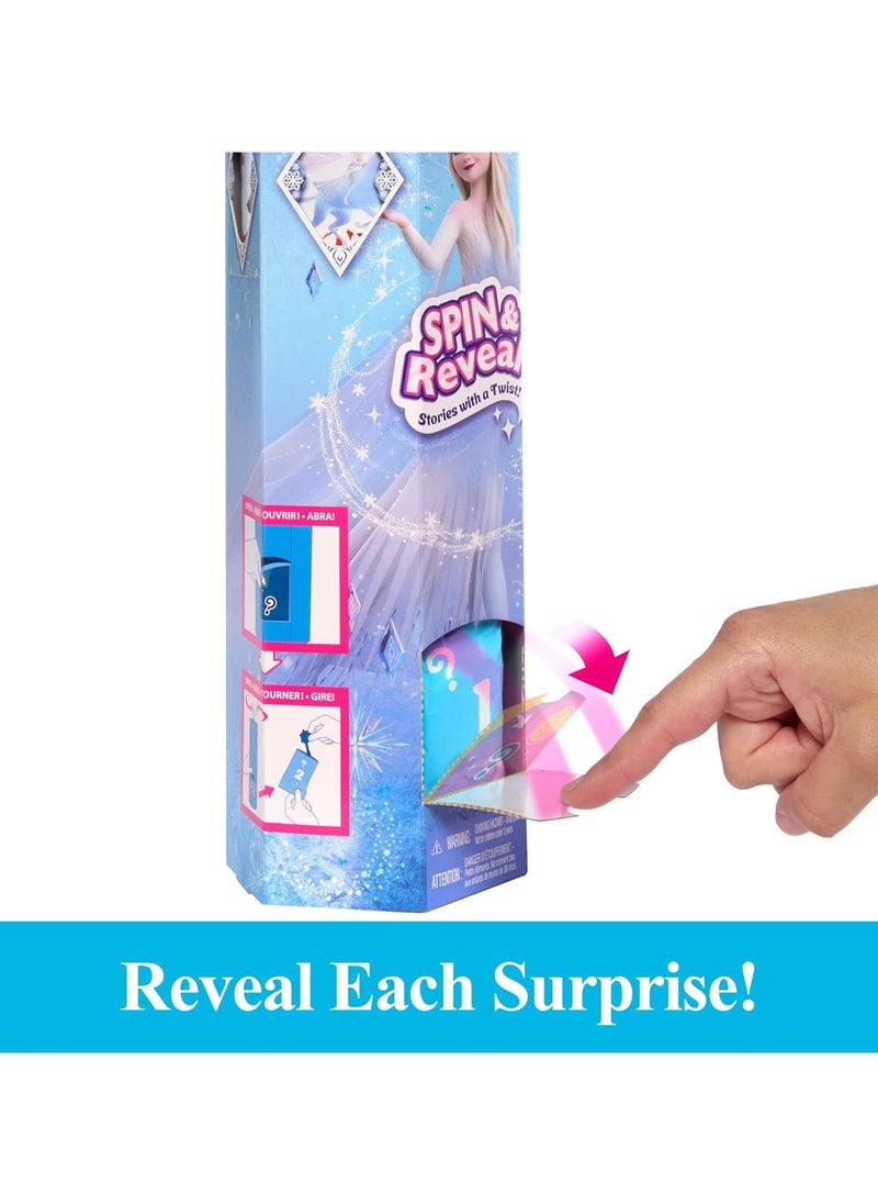 Disney Frozen Elsa Fashion Doll Set, Spin & Reveal with 11 Surprises