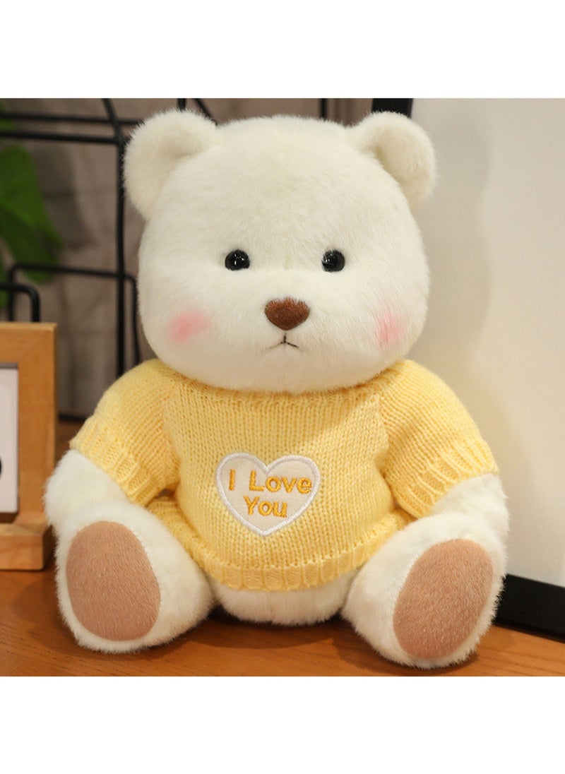 30 CM Cute Cartoon Bear Plush Toy Soft Stuffed Movable joints Doll For Girls And Boys All Ages Gift（Style 16）