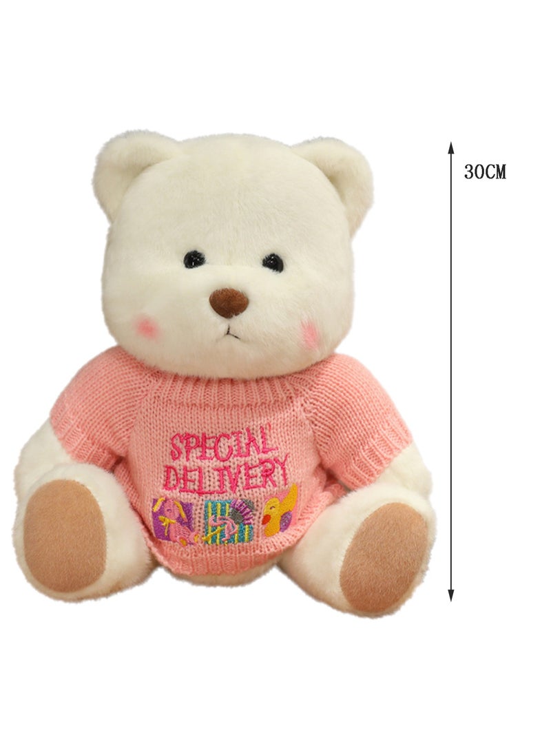 30 CM Cute Cartoon Bear Plush Toy Soft Stuffed Movable joints Doll For Girls And Boys All Ages Gift（Style 23）