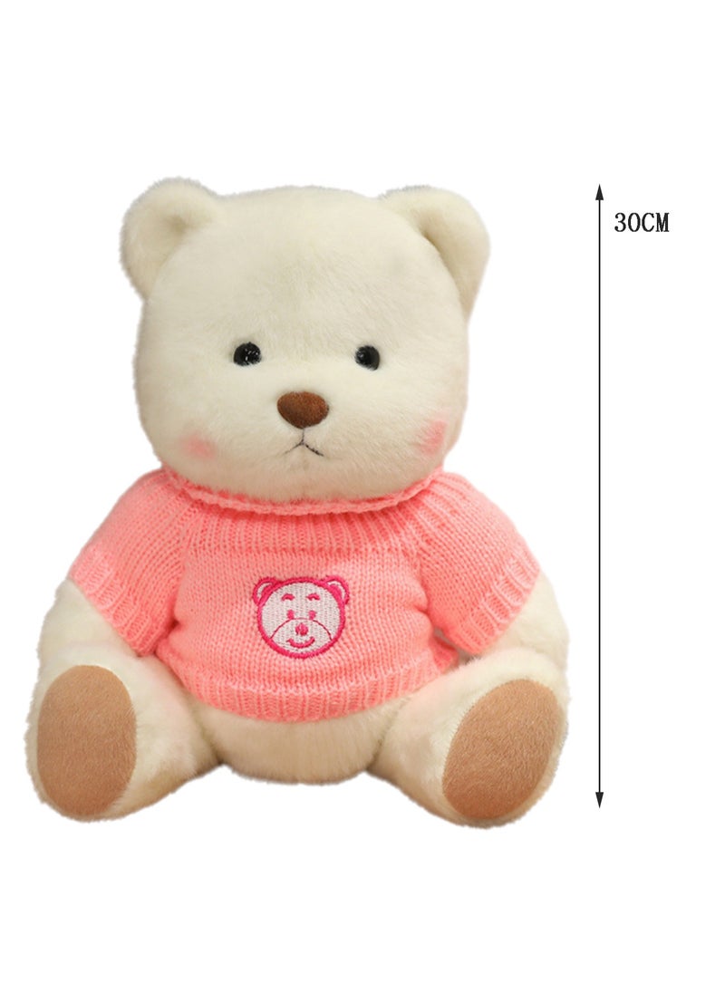 30 CM Cute Cartoon Bear Plush Toy Soft Stuffed Movable joints Doll For Girls And Boys All Ages Gift（Style 24）