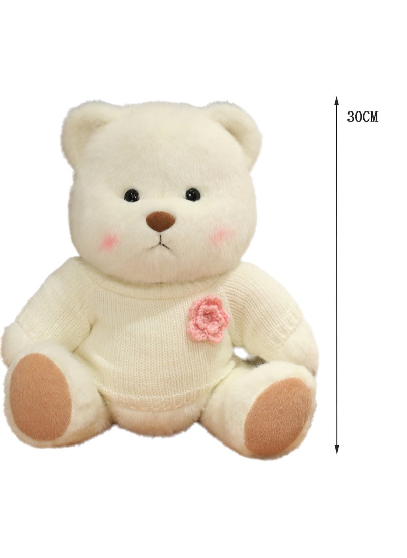 30 CM Cute Cartoon Bear Plush Toy Soft Stuffed Movable joints Doll For Girls And Boys All Ages Gift（Style 25）