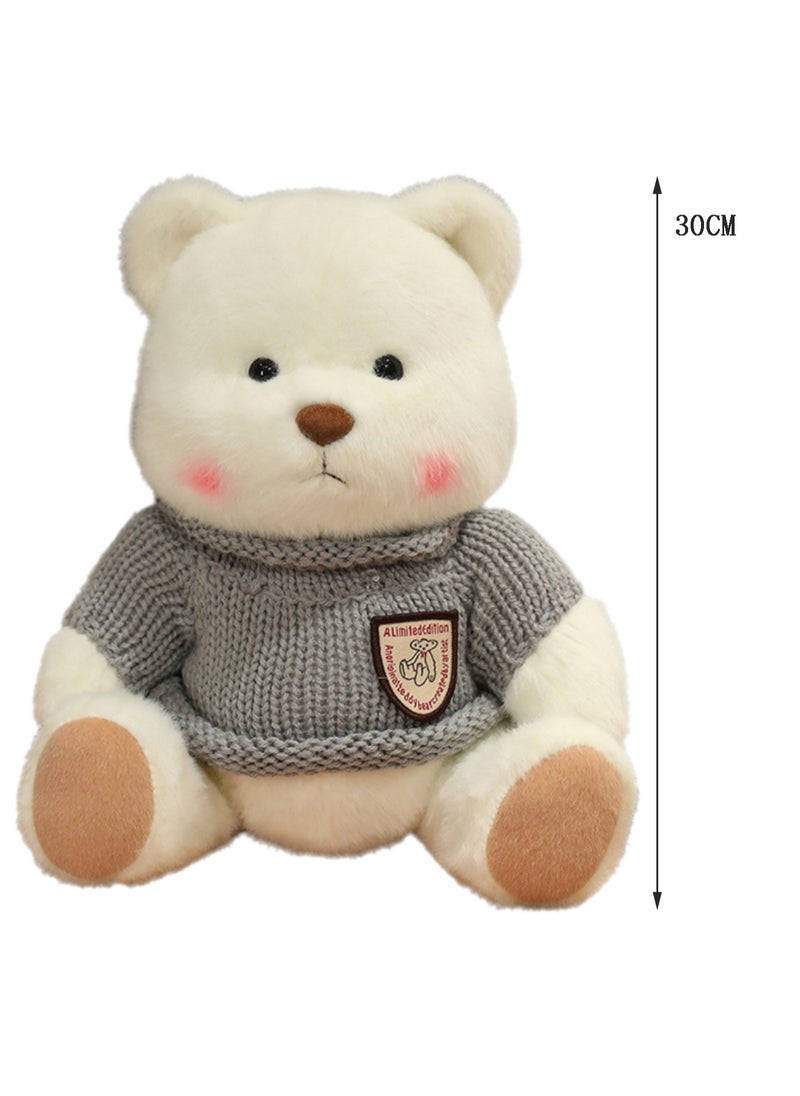 30 CM Cute Cartoon Bear Plush Toy Soft Stuffed Movable joints Doll For Girls And Boys All Ages Gift（Style 26）