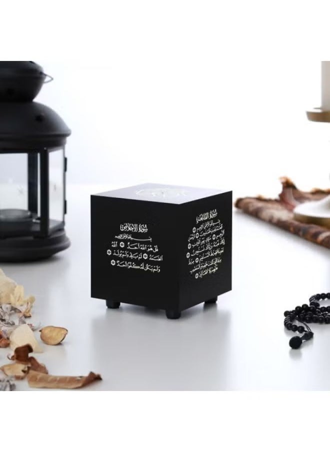 Quran Coloured Cube Speaker With Remote Black