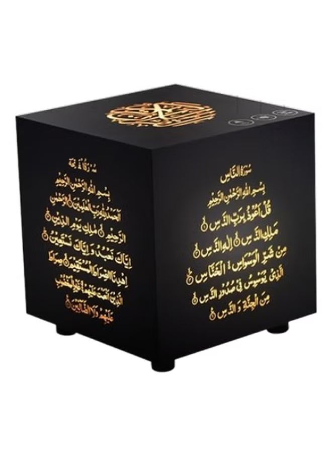 Quran Coloured Cube Speaker With Remote Black